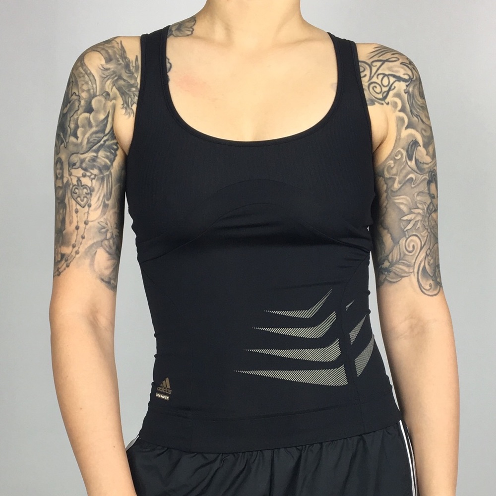 ADIDAS Techfit Tank Top Clima365 Black Gold XS
